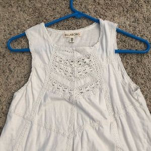 Billabong white tank top